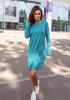 Платья ISSA PLUS 12147  L бирюзовый