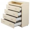 Пеленальный комод Babyroom Комод 4 тел.Big 102x80x50  ваниль - Комоды в Харькове