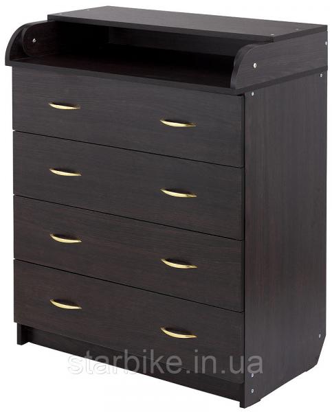 Пеленальный комод Babyroom Комод 4 тел.Big 102x80x50  венге