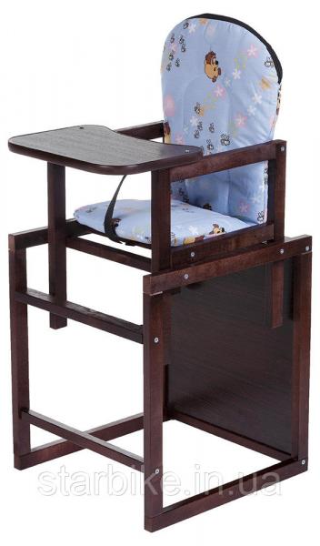 Стульчик- трансформер Babyroom Карапуз-120 тонированный МДФ столешница  голубой (винни пух)