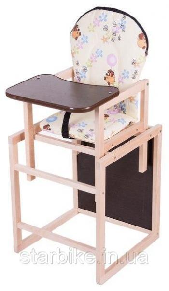 Стульчик- трансформер Babyroom Карапуз-110 лакированный МДФ столешница  желтый (винни пух)