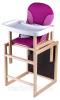 Стульчик- трансформер Babyroom Пони-230 eko без лака пластиковая столешница  малина-розовый - Стульчики для кормления  в Харькове