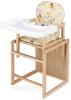 Стульчик- трансформер Babyroom Пони-230 eko без лака пластиковая столешница  бежевый (винни пух) - Стульчики для кормления  в Харькове