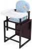 Стульчик- трансформер Babyroom Пони-220 тонированный пластиковая столешница  голубой (мишка, пчелка, звезда) - Стульчики для кормления  в Харькове