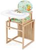 Стульчик- трансформер Babyroom Пони-230 eko без лака пластиковая столешница  зеленый (мишки и пчелки) - Стульчики для кормления  в Харькове