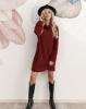 Платья ISSA PLUS 12224  S бордовый
