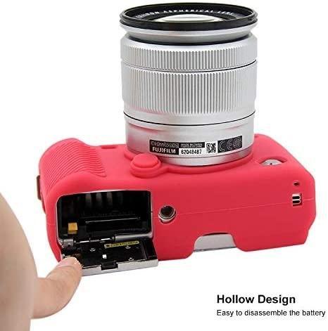 Фото Сумки, футляры, чехлы для камер и объективов, Силиконовые чехлы-футляры для фотоаппаратов, Силиконовые чехлы для фотоаппаратов Fuji Защитный силиконовый чехол для фотоаппаратов FujiFilm X-A3, X-A10 X-A20 X-A5 - красный