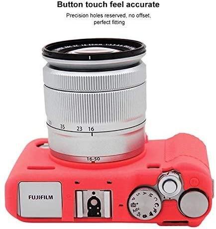 Фото Сумки, футляры, чехлы для камер и объективов, Силиконовые чехлы-футляры для фотоаппаратов, Силиконовые чехлы для фотоаппаратов Fuji Защитный силиконовый чехол для фотоаппаратов FujiFilm X-A3, X-A10 X-A20 X-A5 - красный