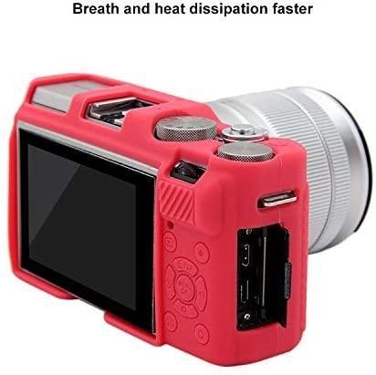 Фото Сумки, футляры, чехлы для камер и объективов, Силиконовые чехлы-футляры для фотоаппаратов, Силиконовые чехлы для фотоаппаратов Fuji Защитный силиконовый чехол для фотоаппаратов FujiFilm X-A3, X-A10 X-A20 X-A5 - красный