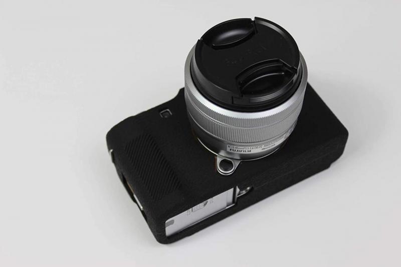 Фото Сумки, футляры, чехлы для камер и объективов, Силиконовые чехлы-футляры для фотоаппаратов, Силиконовые чехлы для фотоаппаратов Fuji Защитный силиконовый чехол для фотоаппаратов FujiFilm X-A7 - черный