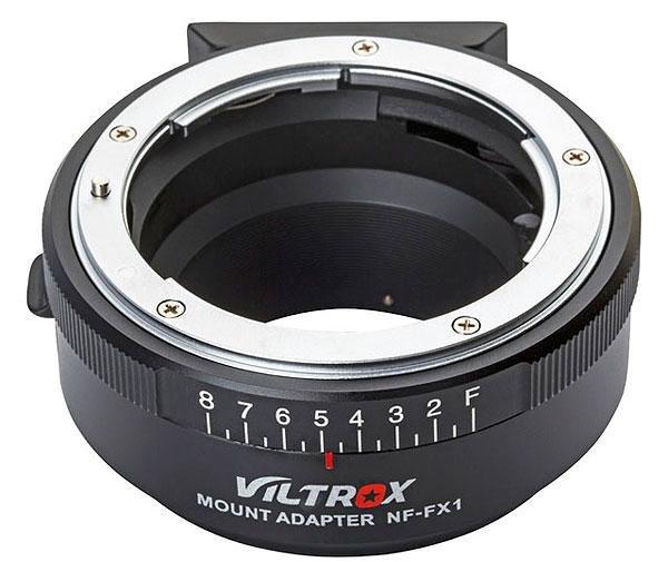 Фото Адаптеры - переходники, Адаптеры для фотокамер FujiFilm Адаптер Viltrox NF-FX1 для Nikon F на байонет FujiFilm FX-mount (Nikon F - Fuji FX) - мануальный