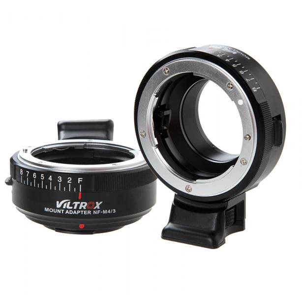 Фото Адаптеры - переходники, Адаптеры для фотокамер PANASONIC Адаптер Viltrox NF-M43 для Nikon F на байонет Micro 4/3 (Panasonic, Olympus, Blackmagic)