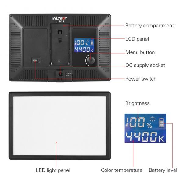 Фото Свет, осветители, накамерный свет Накамерный LED - осветитель, видео-свет Viltrox RB10 RGB