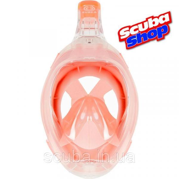 Полнолицевая маска Subea Easybreath NEW для снорклинга (цвет коралловый) L/XL