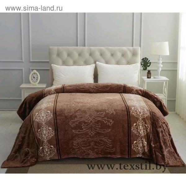 Фото Текстиль, Текстиль для спальни, Пледы Плед Hera 220x240 см, цвет тёмно-коричневый
