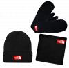  Зимний комплект Supreme черный Комплекты шарф-шапка-перчатки в Украине
