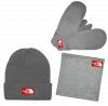  Зимний комплект Supreme черный Комплекты шарф-шапка-перчатки в Украине