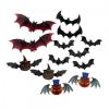 Декор настенный Летучие мыши Хэллоуин (уп. 12 штук)