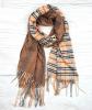 Шарф Морган клетка 180*70 см бежевый