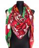 Шелковый платок Fashion Италия 135*135 см алый