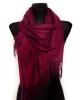 Однотонный палантин Мариана 185*70, вишневый