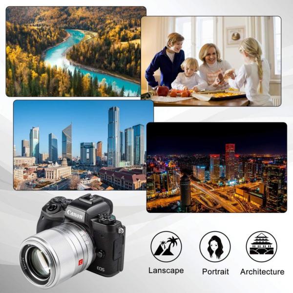 Фото Объективы, Объективы для фотоаппаратов Canon Объектив VILTROX 56mm f/1.4 M STM (AF 56/1.4 M) (Canon EF-M) - автофокусный