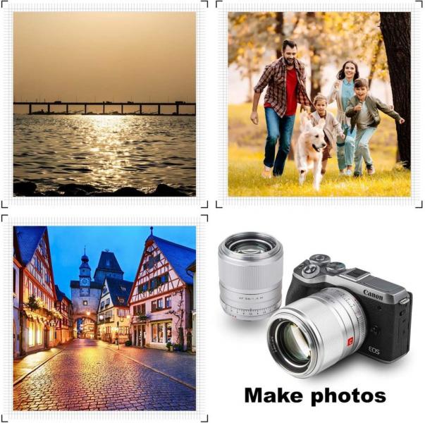 Фото Объективы, Объективы для фотоаппаратов Canon Объектив VILTROX 56mm f/1.4 M STM (AF 56/1.4 M) (Canon EF-M) - автофокусный