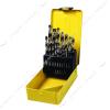 Набор сверл по металлу MasterTool 11-0119 HSS 1-20мм шаг 0.5 в металлической коробке 19шт белые