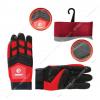 Перчатки Intertool SP-0143 Microfiber тканевые красные с черными вставками спандекса на ладони 10'