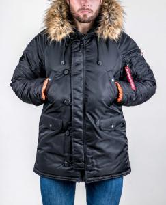 Фото  Зимова Аляска N-3B Olymp 2018 — Slim Fit, Black