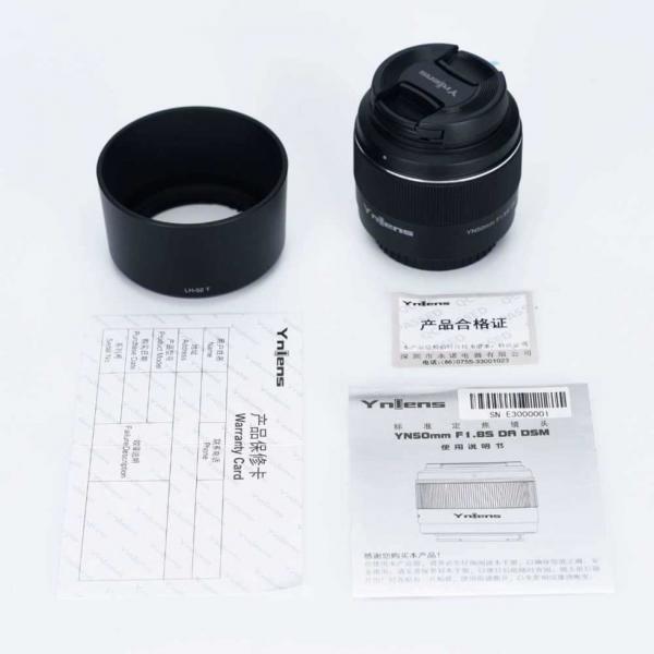Фото Объективы, Объективы для фотоаппаратов Sony Объектив YONGNUO Ynlens YN50mm F1.8S DA DSM (для Sony E-mount- автофокусный)
