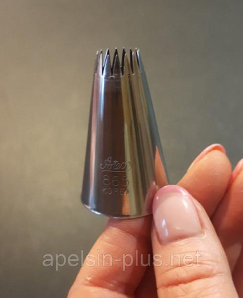 Фото  Насадка кондитерская для крема Звезда открытая № 865 Ateco