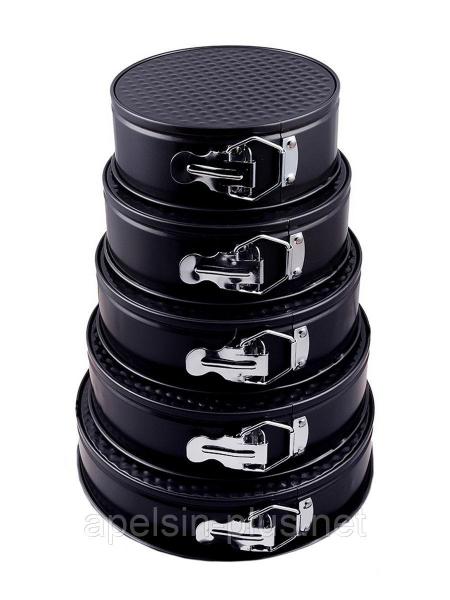 Фото  Набор круглых разъемных форм для выпечки 5 штук от 18 см до 26 см ОПТ