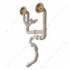 Сифон Extra Plast МЕДВСП-50 3-1/2'x40 с 2-мя резьб.вып.прямоточ.смещ с перел.с гофротрубк.40x40/50