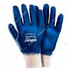 Перчатки трикотажные Sigma 9443401 XL c полным нитриловым покрытием манжет синие (12 пар)