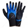Перчатки трикотажные Sigma 9443681 XL с двойным нитриловым покрытием манжет сине-черные (12 пар)
