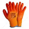 Перчатки трикотажные Sigma 9444441 XL утепленные с частичным ПВХ покрытием манжет оранжевые 12 пар (12 пар)