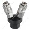 Разветвитель воздуха Intertool PT-1852 1/4' на 2 выхода V-образный с быстроразъемными соединениями