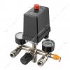 Прессостат Intertool PT-9097 380В блок автоматики компрессора 10 bar в сборе прессостат редуктор