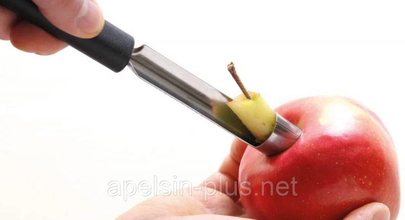 Фото  Нож для удаления сердцевины яблока пластиковая ручка