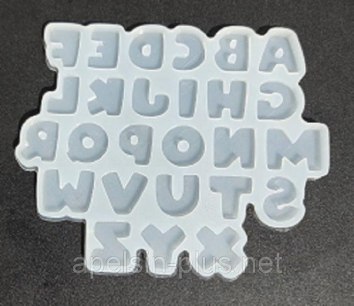 Фото  Молд силиконовый Английский алфавит высота буквы 2,5 см