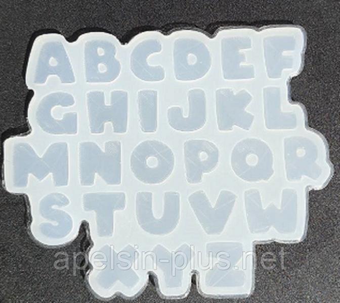 Фото  Молд силиконовый Английский алфавит высота буквы 2,5 см