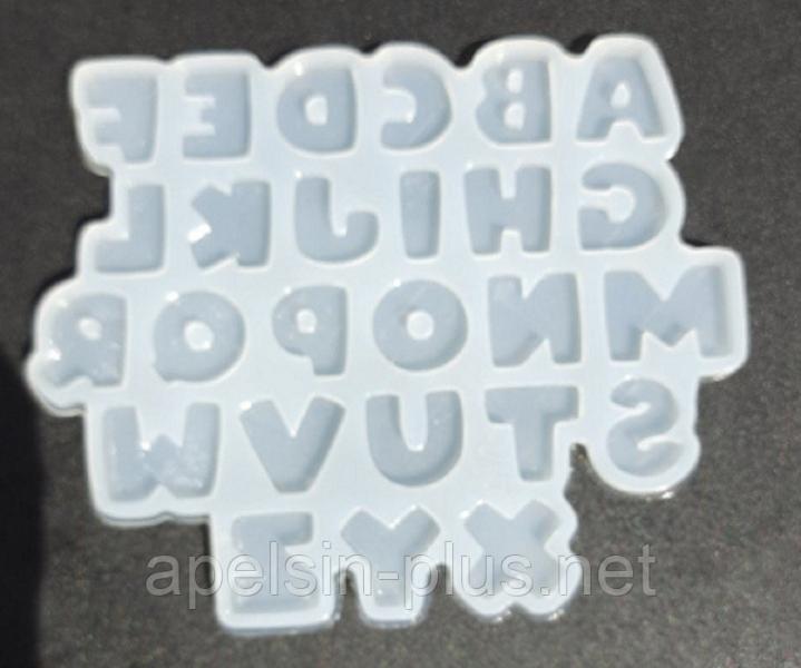 Фото  Молд силиконовый Английский алфавит высота буквы 2,5 см