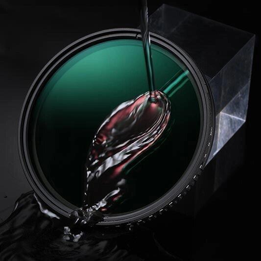 Фото Светофильтры, Нейтрально-серые фильтры ND с переменной плотностью, Нейтрально-серые светофильтры ND с переменной плотностью 77 мм Нейтрально-серый светофильтр K&F Concept с переменной плотностью 77 мм ND8 - ND2000