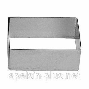 Фото  Раздвижная кондитерская форма для выпечки и сборки тортов Прямоугольник высотой 15 см