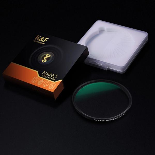 Фото Светофильтры, Ультрофиолетовые (UV и MC UV) защитные светофильтры, Светофильтры диаметром 82 мм Светофильтр K&F Concept 82 mm MC UV, Nano-X B270, HD, 18-слойное Nano покрытие