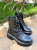  Ботинки демисезонные на тракторной подошве, сбоку молния Цвет: чёрный натуральная кожа 38, 39 и 40 размеры Ботильоны, ботинки женские в Украине