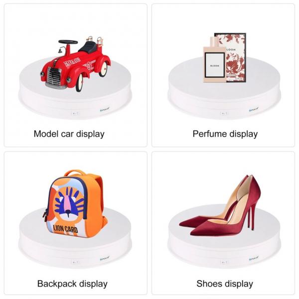 Фото Оборудование для фото студий, мини - студии, Столы для предметной съемки Поворотный, вращающийся стол для предметной съемки (макросъемки) Puluz PU3049W 30 см, нагрузка до 10 кг. белый