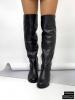  Ботфорты зима Vogue чёрная кож Сапоги, полусапожки женские в Украине