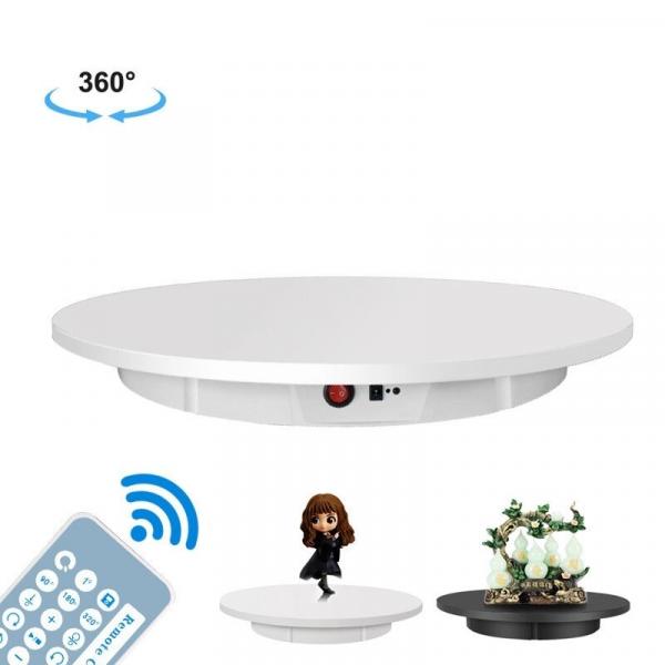 Фото Оборудование для фото студий, мини - студии, Столы для предметной съемки Поворотный, вращающийся стол для предметной съемки макросъемки Puluz DCA1272W 60 см нагрузка до 100 кг! белый